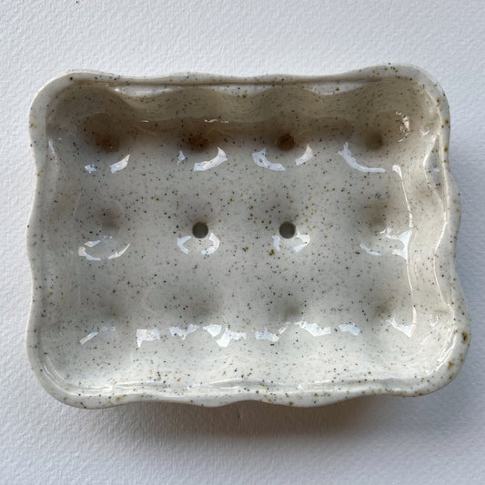 Egg Soap Dish - Gloss White